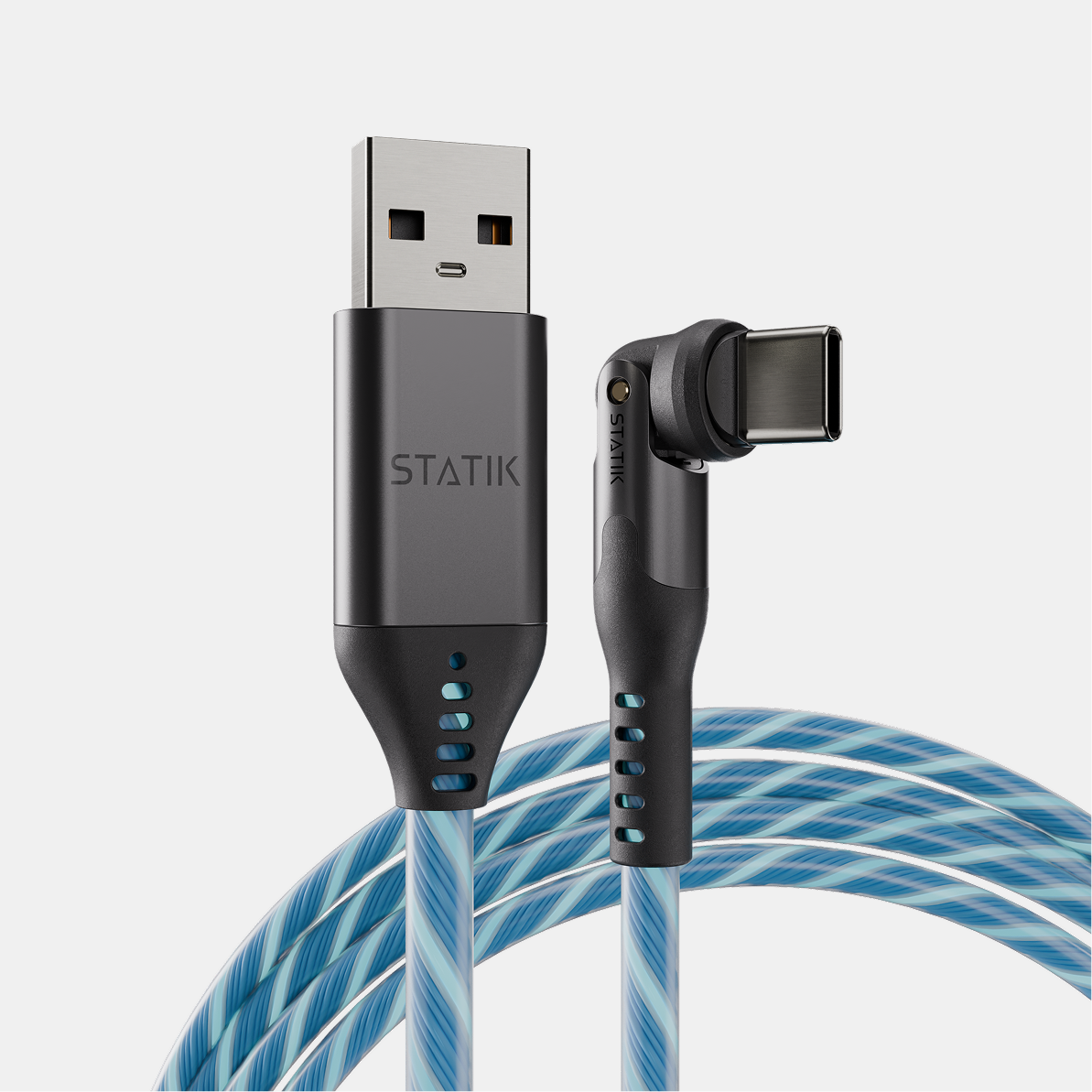 PowerPivot® GloBright® | USB-A to USB-C or Lightning | Data & Charge