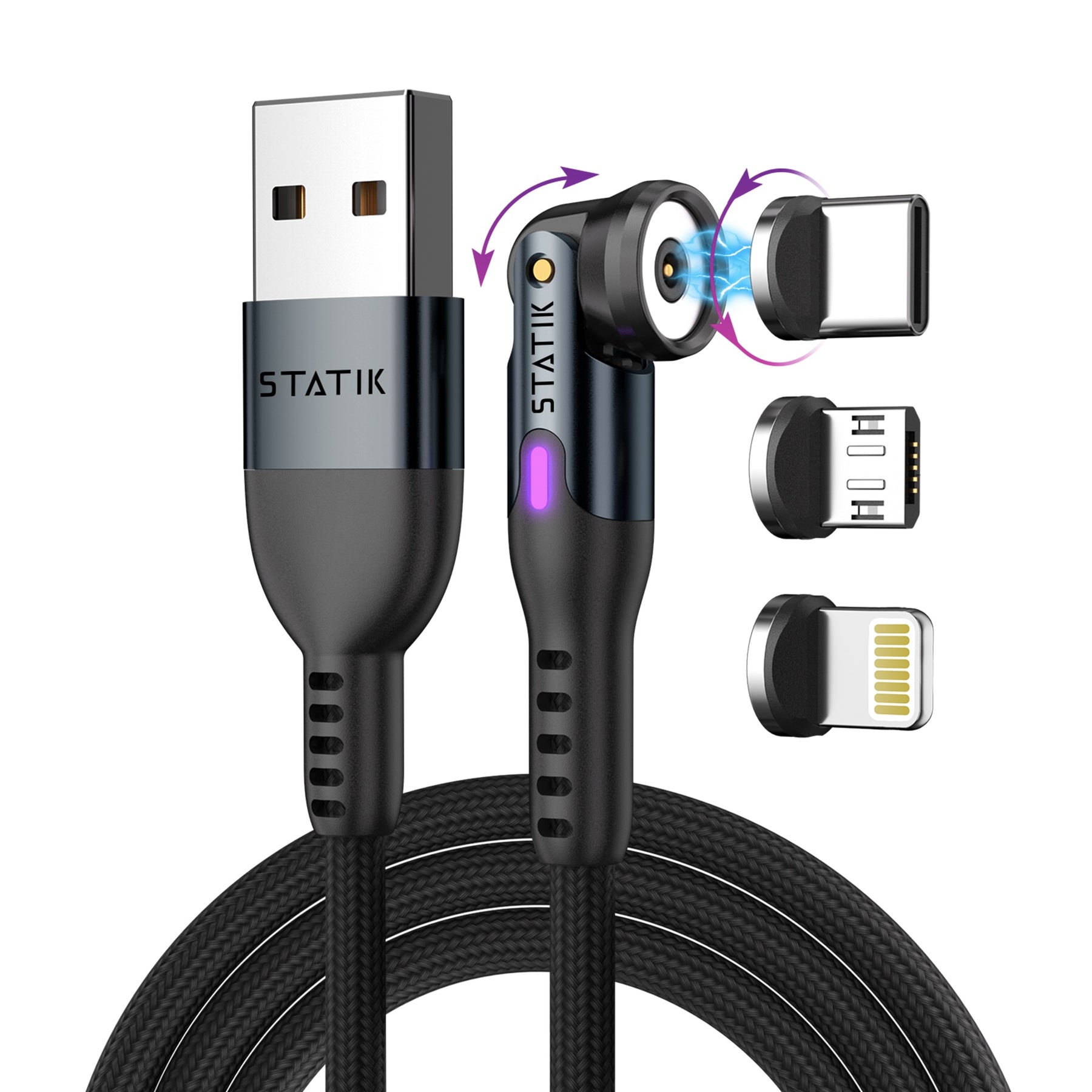 Statik® 360 | Universal Magnetic Charge Cable LP2