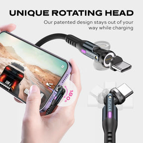 Statik® 360 Pro | 100W Universal Charge & Data Cable LP | UP