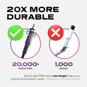 Statik® 360 Pro | 100W Universal Charge & Data Cable LP | UP