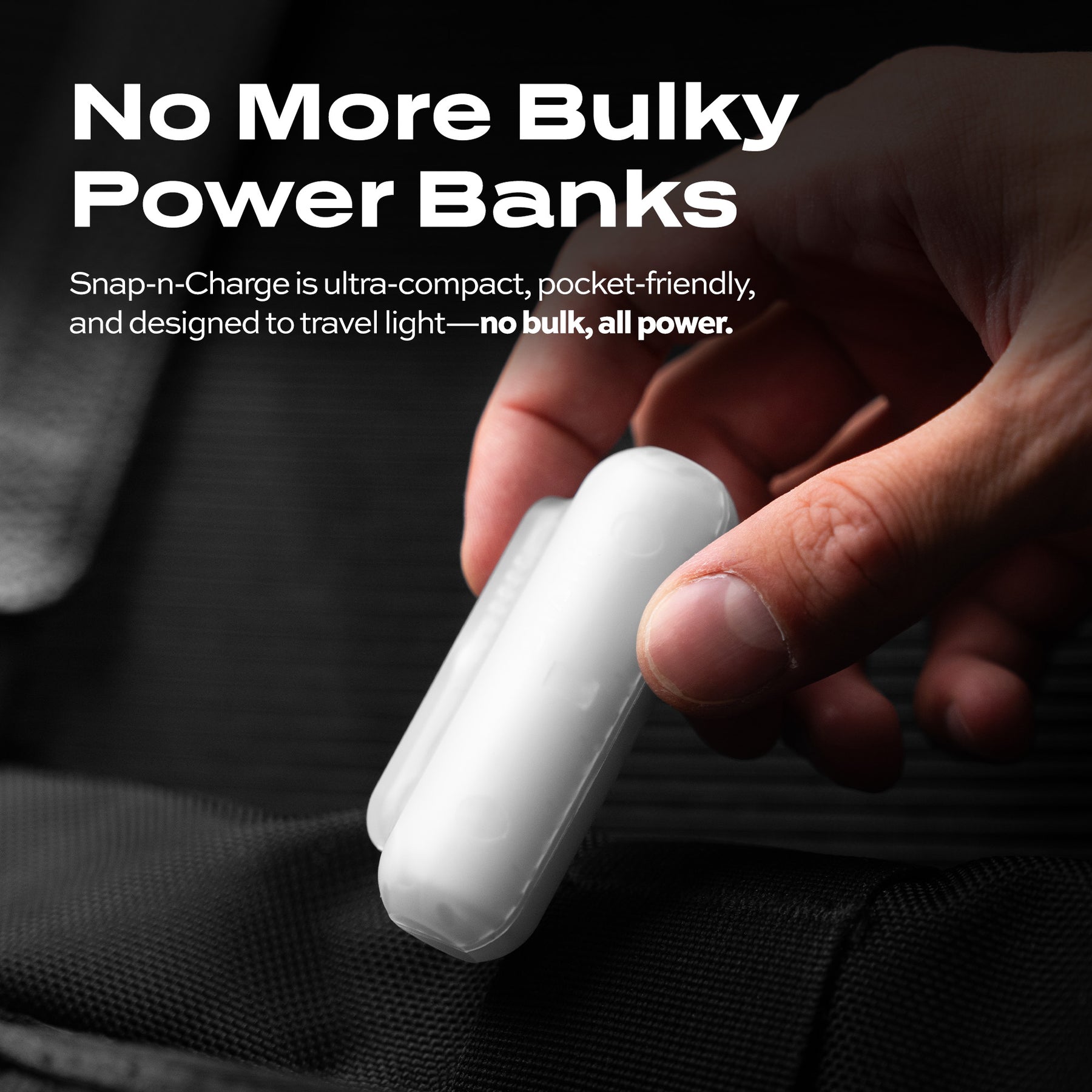Snap-N-Charge Universelle magnetische Powerbank 