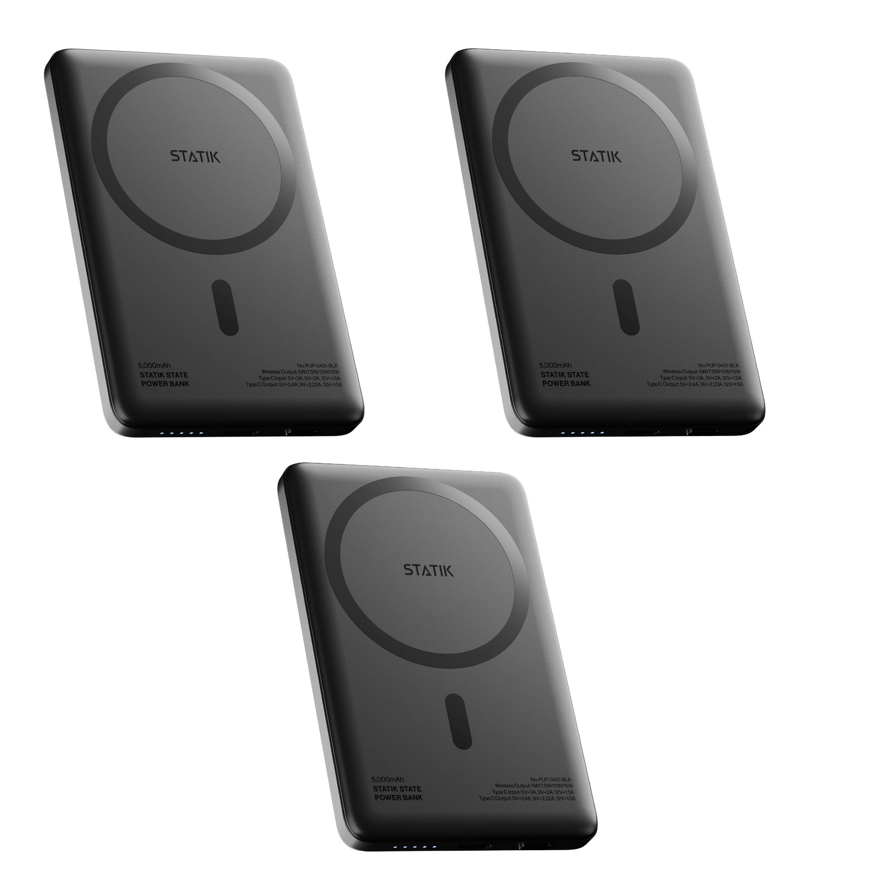 3 Pack Statik State Power Bank | Multipack