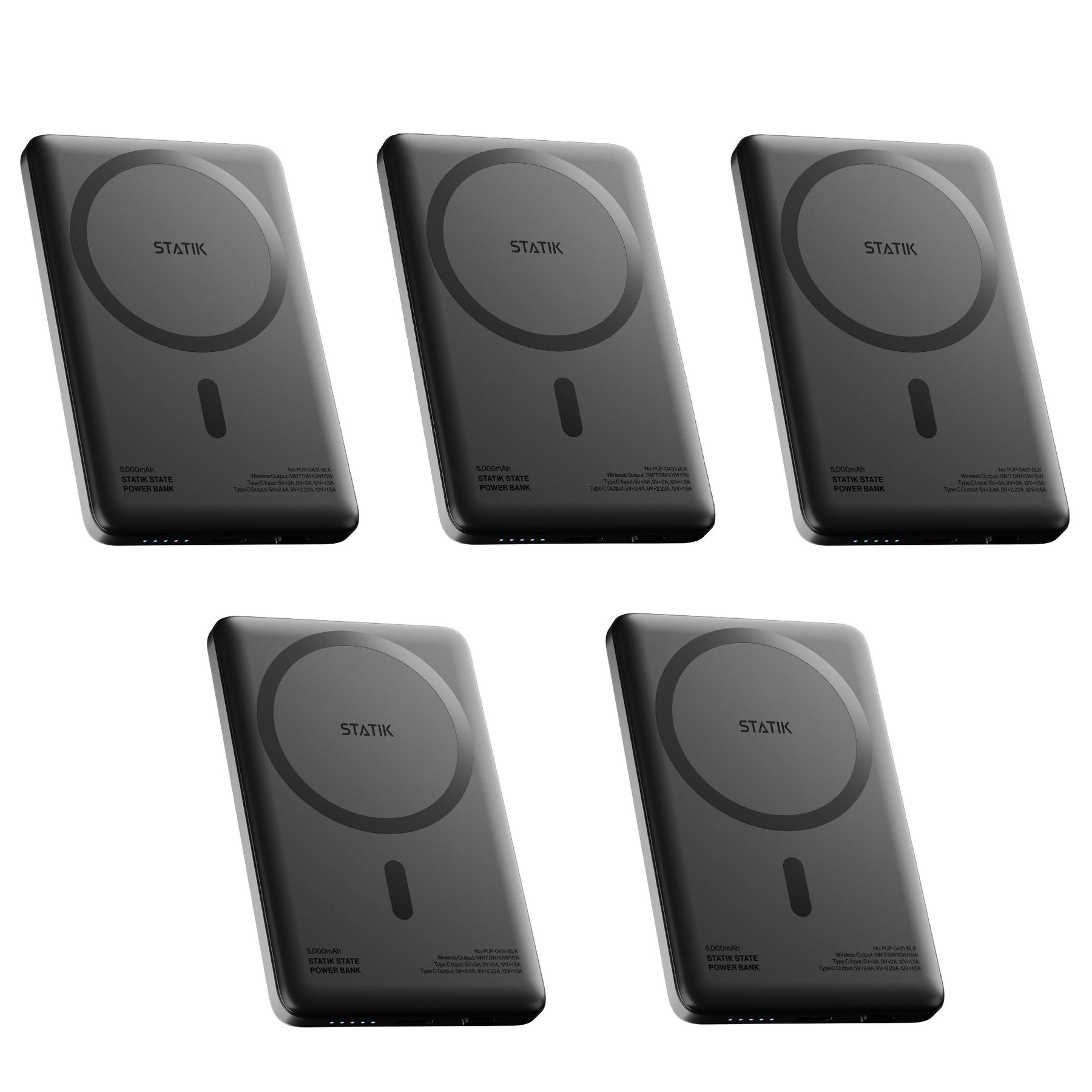 5 Pack Statik State Power Bank | Multipack