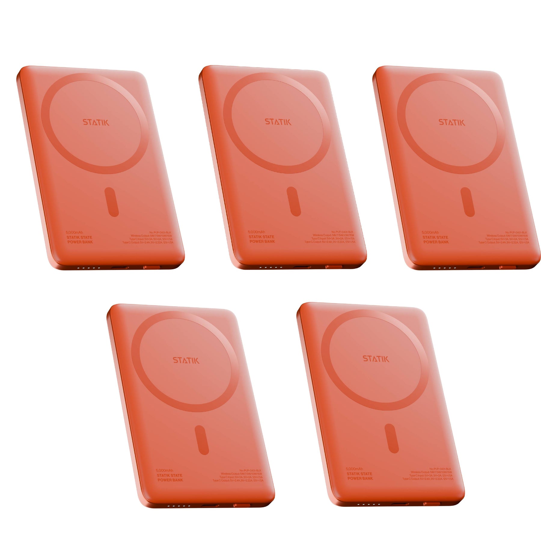 5 Pack Statik State Power Bank | Multipack