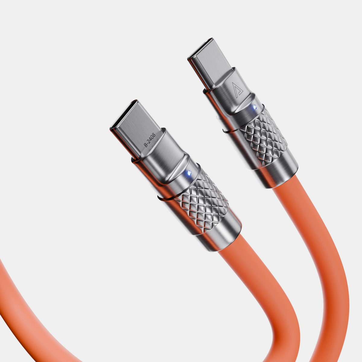 TsumoCharge® | 100W Silicone Charging Cable | Orange