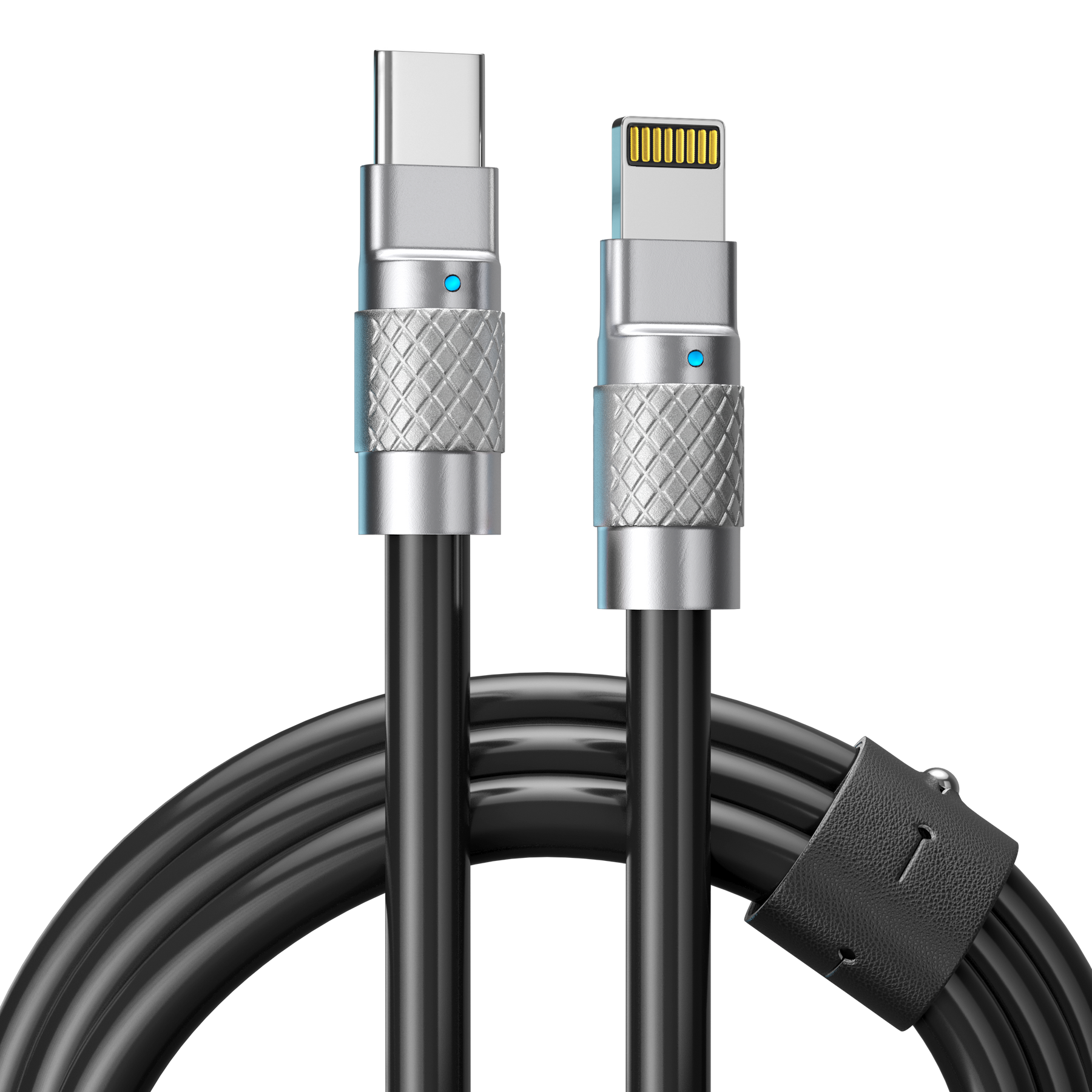 ツモチャージ | 100W シリコン充電ケーブル |黒