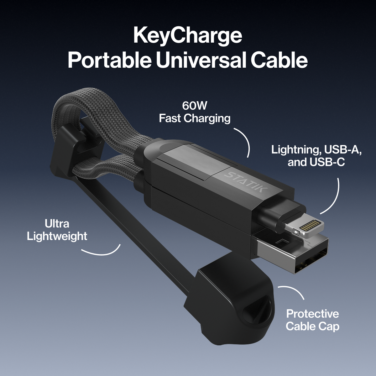 KeyCharge | Universal Fast Charging Cable