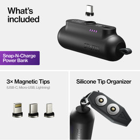 Snap-N-Charge® | Universal Magnetic Power Bank