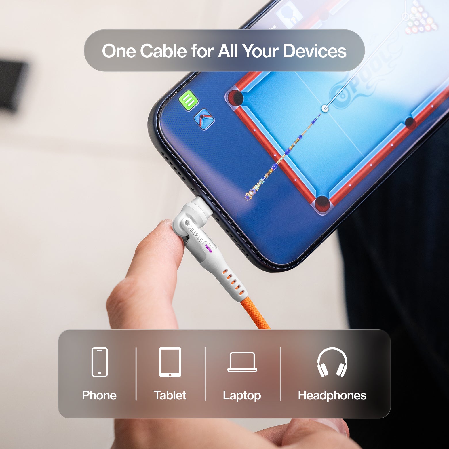 Statik® 360 Universal Rotating Charging Cable