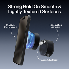 HyperMount (Gen 2) | Vacuum Car Mount | Compatible with All Smart Phones | iPhone or Android