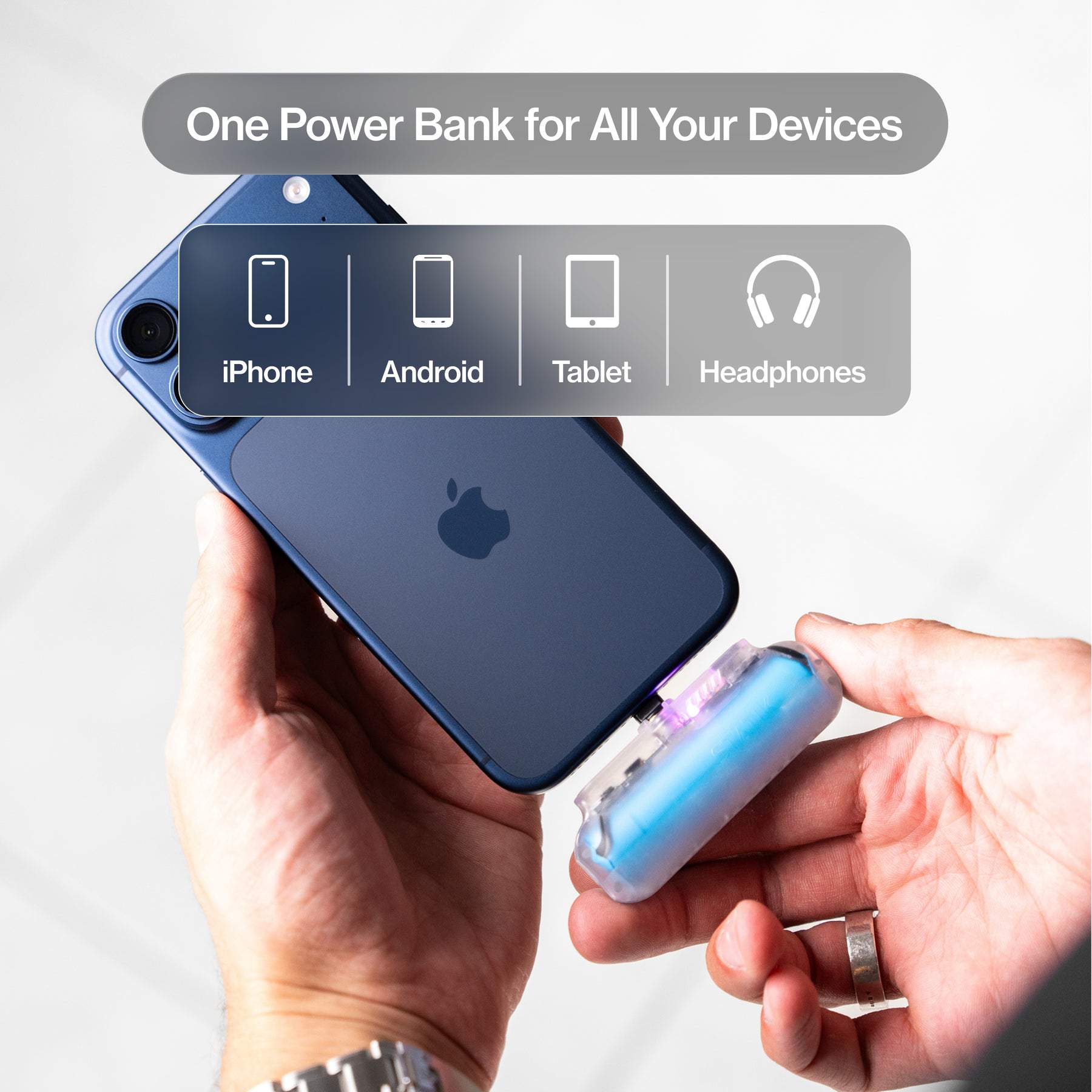Snap-N-Charge® | Universal Magnetic Power Bank