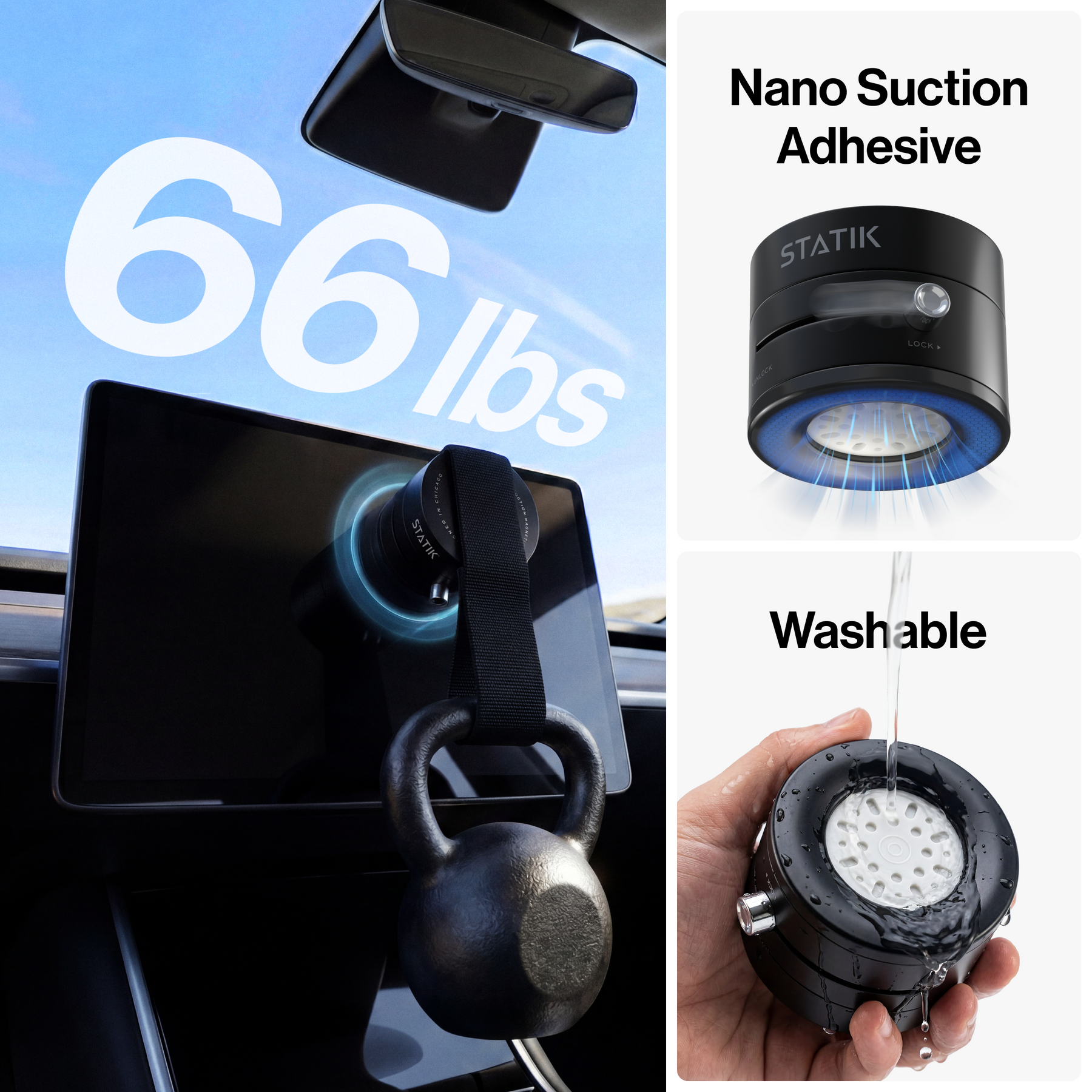 HyperMount (Gen 2) | Vacuum Car Mount | Compatible with All Smart Phones | iPhone or Android