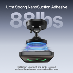 HyperMount Pro | 15W Wireless Charging Nano-Vacuum Mount