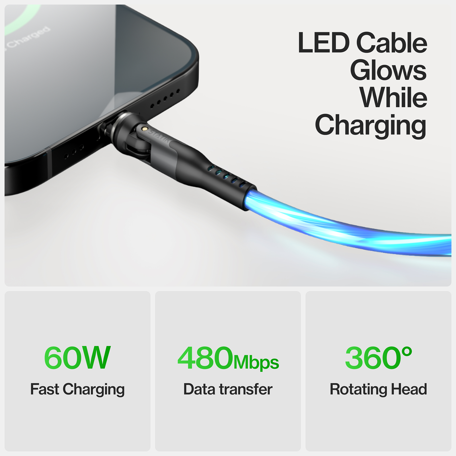 GloBright® 360 Pro | Universal Magnetic Charge & Data Cable