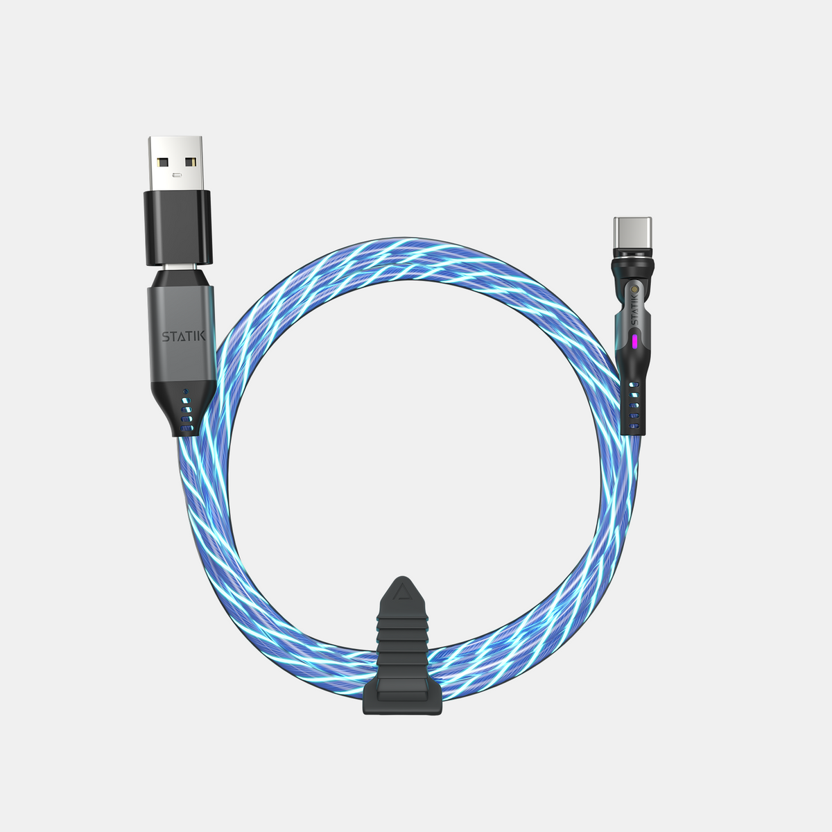 PowerPivot® GloBright® Pro | USB-C to USB-C | Rotating head - Data & Fast Charge | 6.6ft (2m)