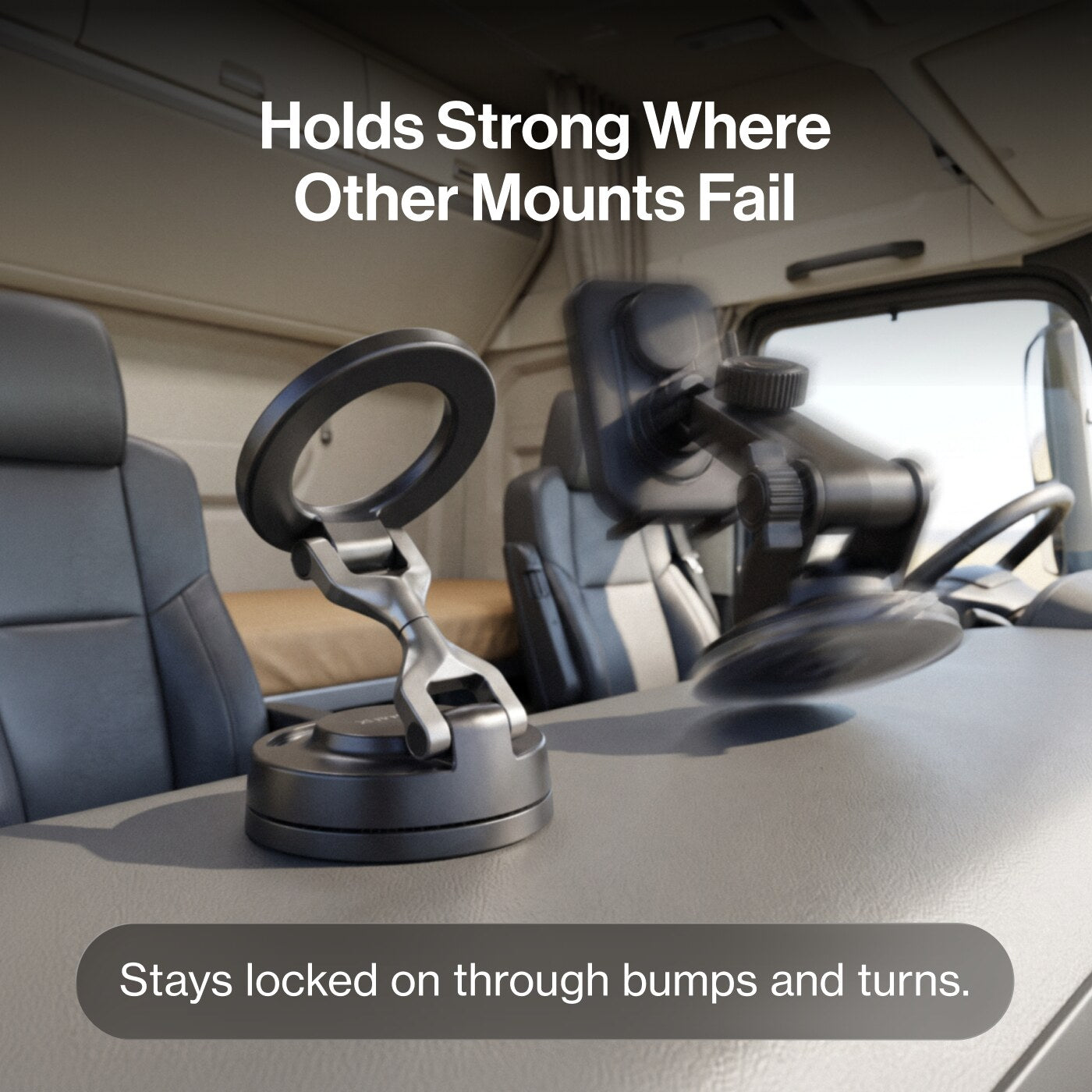 HyperMount | Vacuum Car Mount | Compatible with All Smart Phones | iPhone or Android