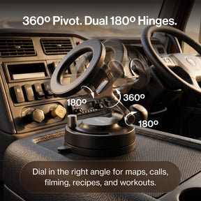 HyperMount | Vacuum Car Mount | Compatible with All Smart Phones | iPhone or Android