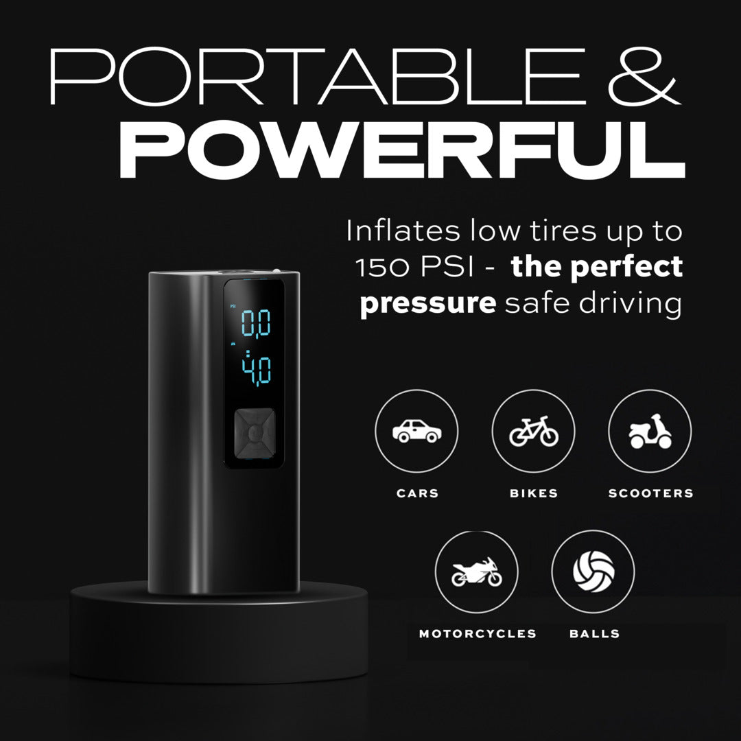 Easy-to-Use Portable Tire Inflator That Inflates Anything In Minutes with the Push of a Button