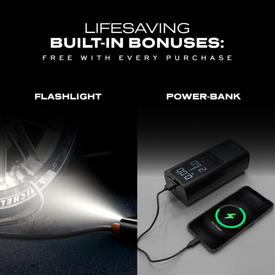 Easy-to-Use Portable Tire Inflator That Inflates Anything In Minutes with the Push of a Button