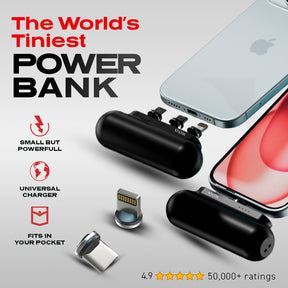 Snap-N-Charge | Ultra Tiny Power Bank | 70% OFF Ch