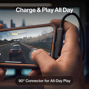 90° connector for all-day play while gaming