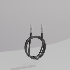 ツモチャージ | 100W シリコン充電ケーブル |黒