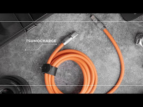 TsumoCharge® | 100W Silicone Charging Cable | White