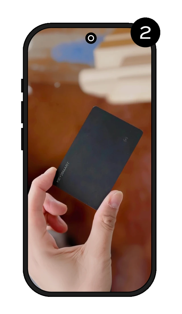 Step 2 — Hold the button on your SmartCard for 5 seconds