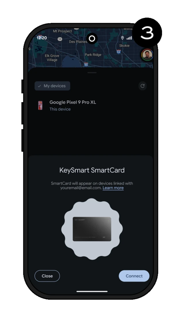 Step 3 — It automatically detects nearby devices and prompts you to connect