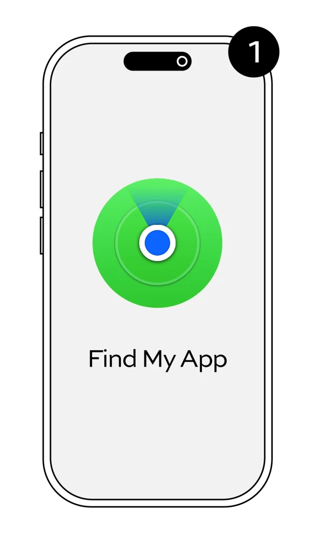Step 1 — Open the Find My app