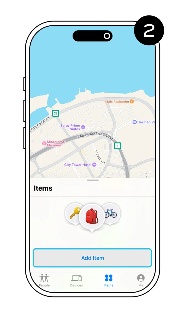 Step 2 — Tap Add Item