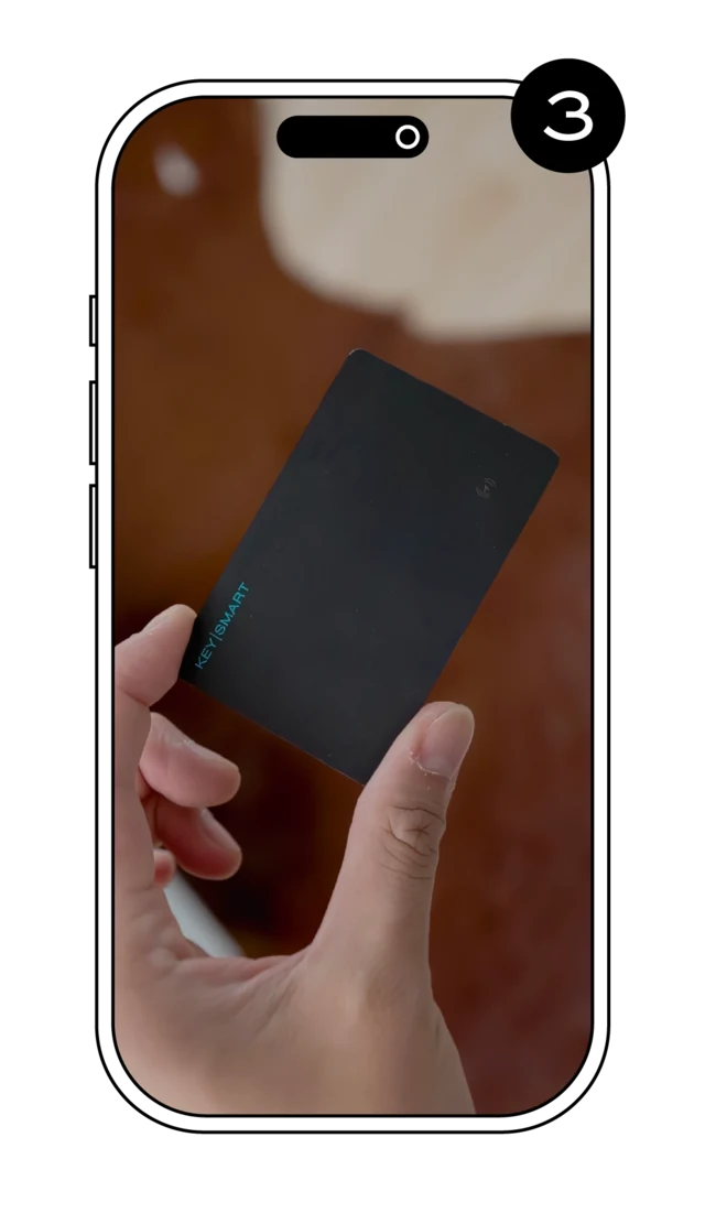 Step 3 — Hold the button on your SmartCard for 5 seconds