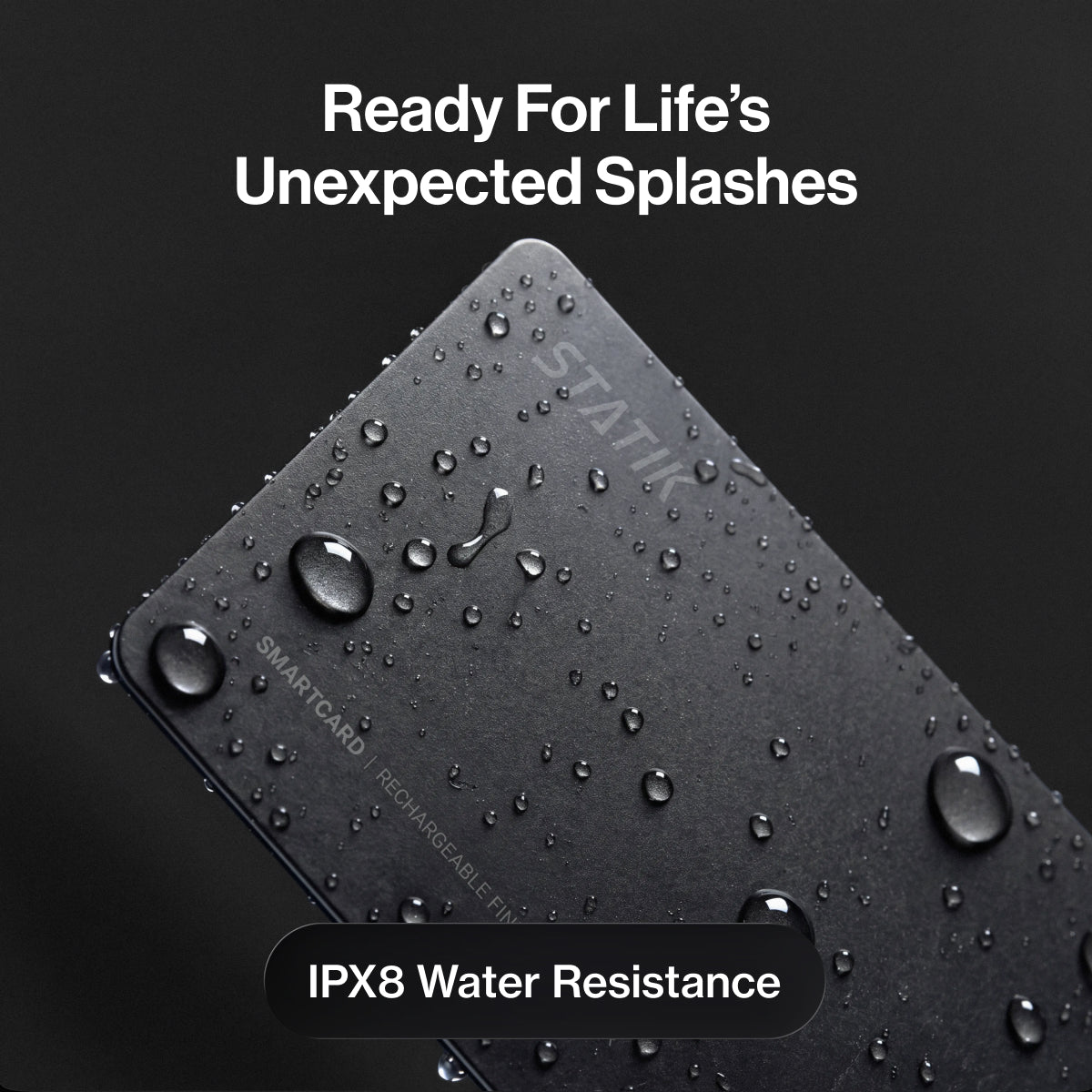 SmartCard Black – IPX8 water resistant