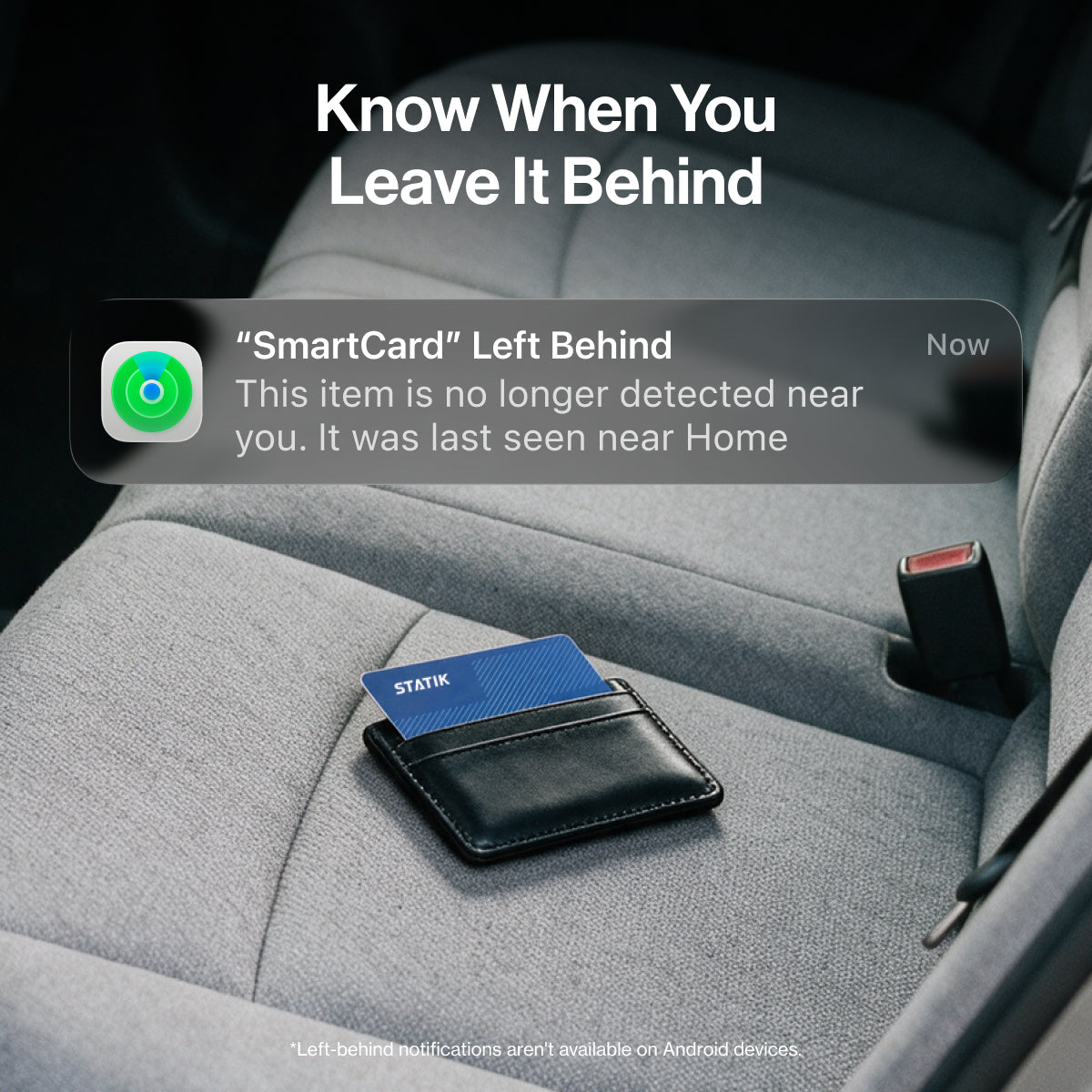 SmartCard Incognito – Left behind alerts