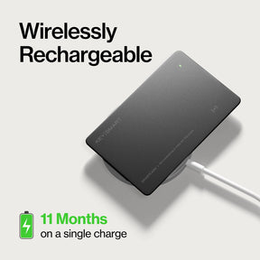 SmartCard charging wirelessly, 11 months on a single charge