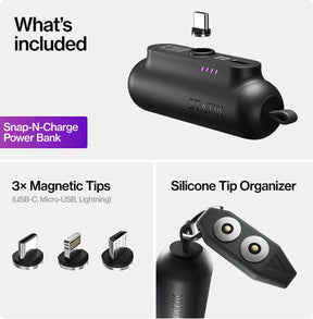 Snap-N-Charge Universelle magnetische Powerbank 