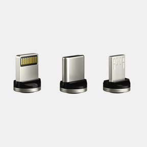 Magnetic Tips – USB-C, Lightning and Micro-USB tips, back view