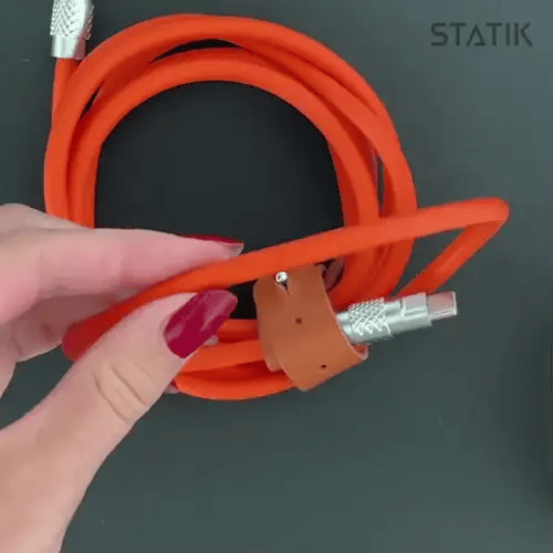 ツモチャージ | 100W シリコン充電ケーブル |オレンジ