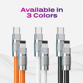 ツモチャージ | 100W シリコン充電ケーブル |黒